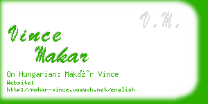 vince makar business card